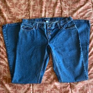 Denim bell bottom jeans